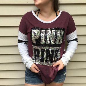 Sparkly PINK long sleeve